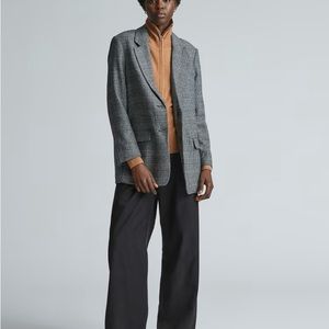 Everlane The Oversized Blazer | Glen Plaid SZ 0